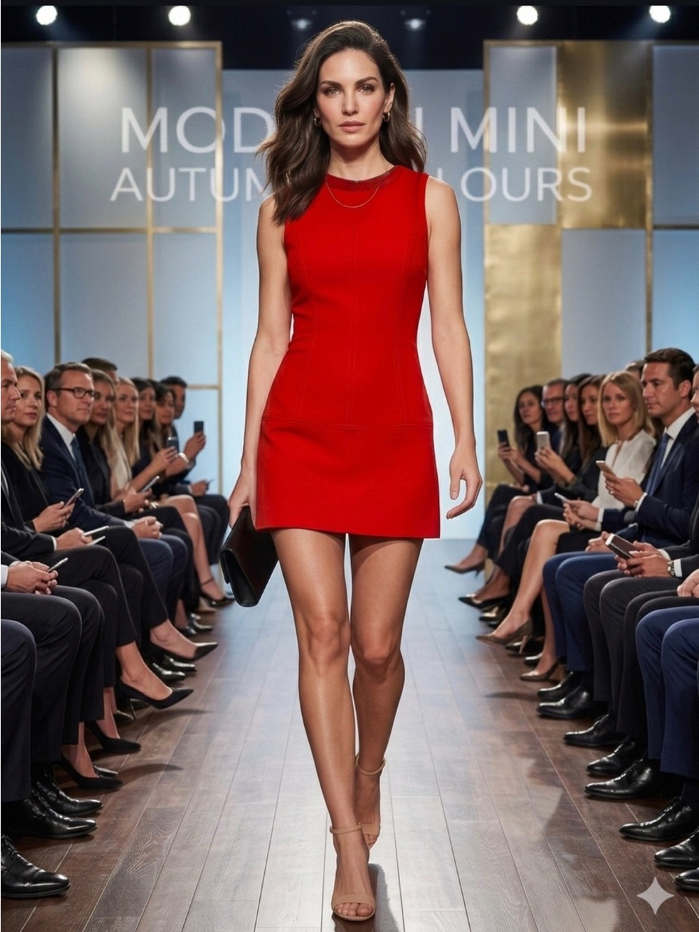 LOFT Orange Sleeveless Mini Dress